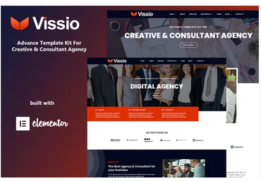 Themeforest Vissio - Business Elementor Template Kit скачать слив