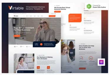 Elements.Envato Virtable – Virtual Assistant Business Elementor Template Kit скачать слив