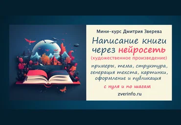 Дмитрий Зверев Написание книги через нейросеть 2024 слив