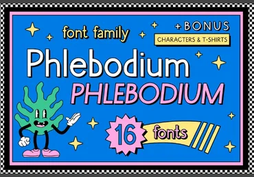 Creativemarket Phlebodium display font 80s 90s 2022 скачать слив