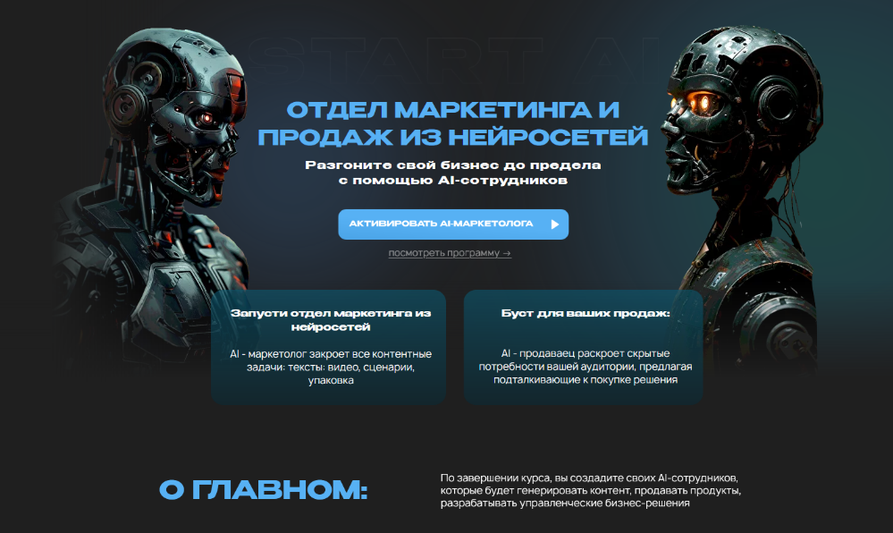 Руслан Гамзатов Отдел маркетинга и продаж на нейросетях. Тариф Старт+ 2024 слив курса