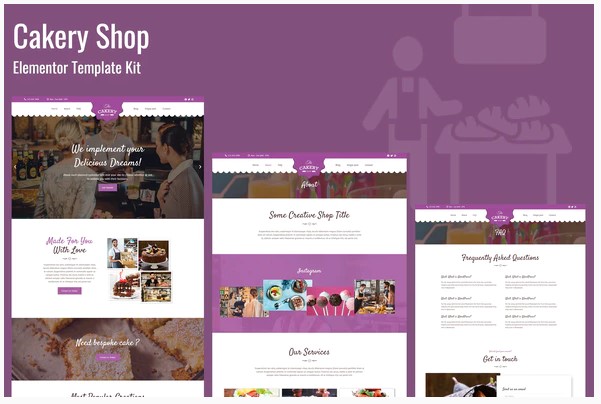 Themeforest Cakeryshop - Bakery Business Template Kit слив курса