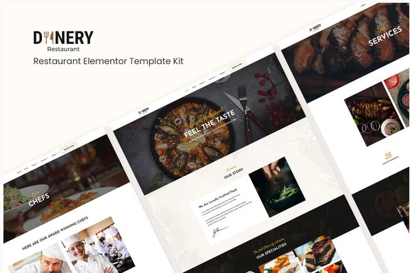 Themeforest Dinery - Restaurant Elementor Template Kit слив курса