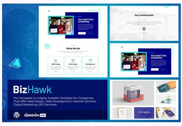 Themeforest BizHawk - Corporate Agency Elementor Template Kit скачать слив