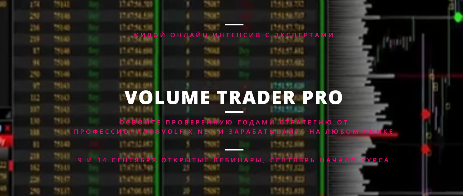 Елена Сон, Геннадий Бурмистров Volume Trader Pro 2021 слив курса