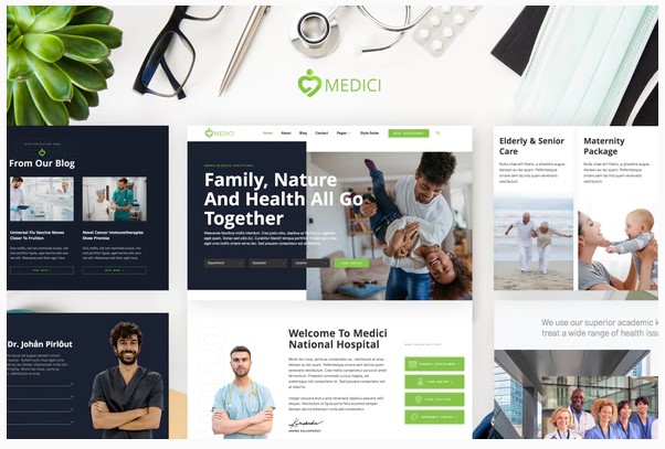 Themeforest Medici - Hospital & Health Services Template Kit слив курса