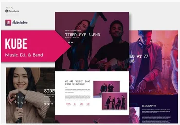 Themeforest Kube - Music Elementor Template Kit слив
