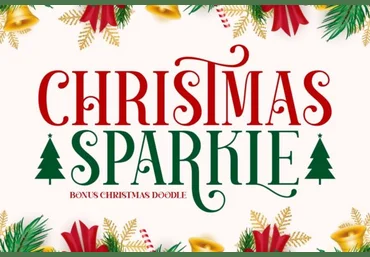 Creativefabrica Christmas Sparkle Font 2021 слив