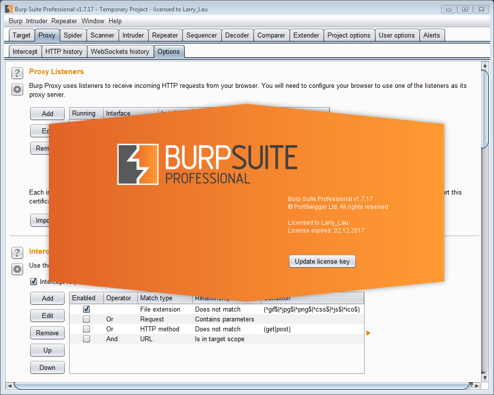 Burp Suite Pro 1.7.17 - проведение аудита веб-приложения слив курса