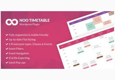 CodeCanyon Noo Timetable v2.0.6.3 - адаптивный плагин календаря для WordPress 2020 слив