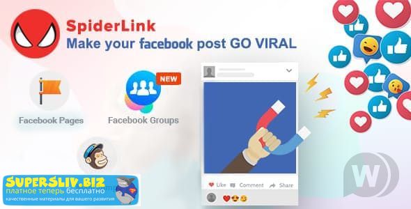 Facebook SpiderLink v2.4 – сделайте ваш пост в Facebook GO VIRAL слив курса