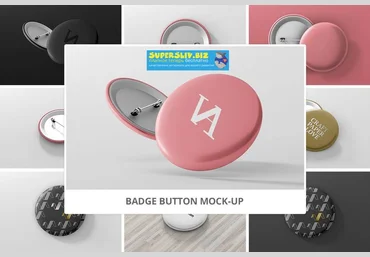 visconbiz Badge Button Mock-Ups Бейджики слив