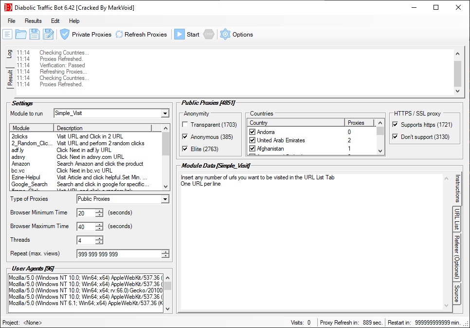 Cracked By MarkVoid Diabolic Traffic Bot v6.42 слив курса