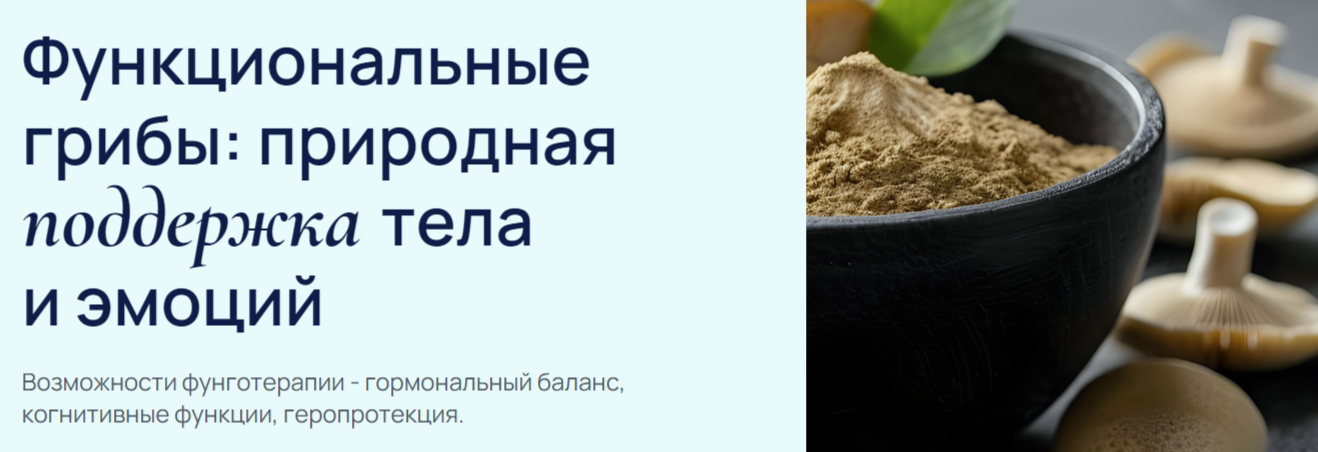 УОМ Функциональные грибы: природная поддержка тела и эмоций 2025 слив курса