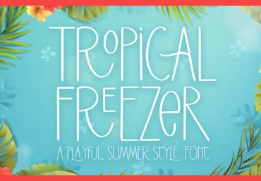 Creativefabrica Tropical Freezer Font 2022 слив