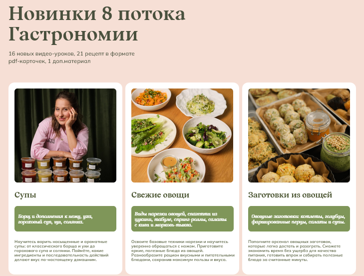 Маша Шелушенко Welldone Новинки 8 потока Гастрономии 2025 слив курса
