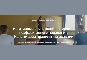 Константин Мухин Негативные впечатления - причина неэффективного поведения. Налаживаем правильные слив