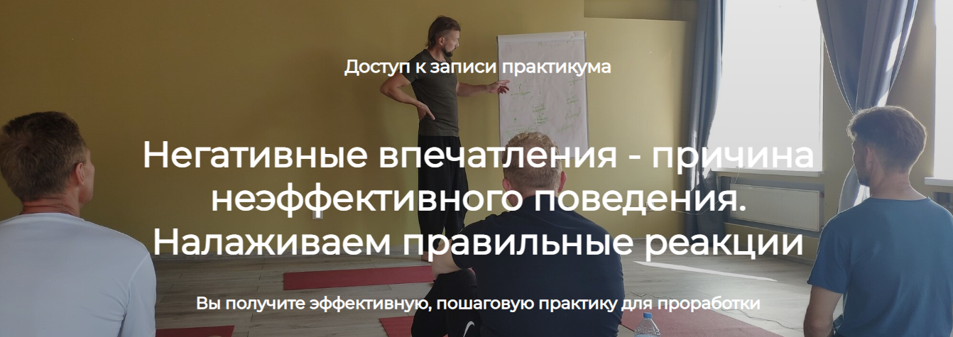 Константин Мухин Негативные впечатления - причина неэффективного поведения. Налаживаем правильные слив курса
