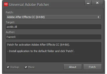 Universal Adobe Patcher 1.4 - Универсальный патчер всех продуктов Adobe слив