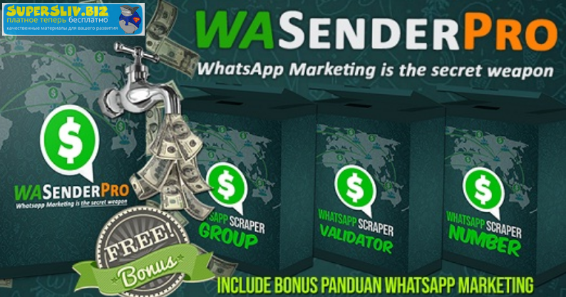 WA Sender Pro v6 Cracked – WhatsApp Marketing Tool слив курса