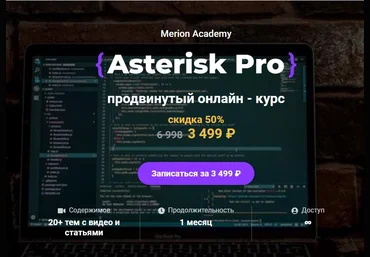 Олег Тундайкин Merion Academy Asterisk Pro продвинутый онлайн - курс 2021 скачать слив