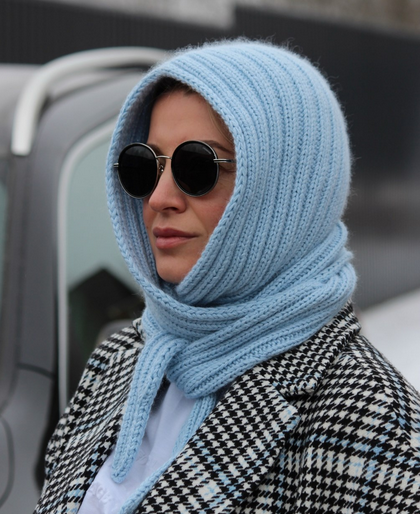 Ксения Маликова kseniya_malikova Капор-шарф Line hood 2025 слив курса